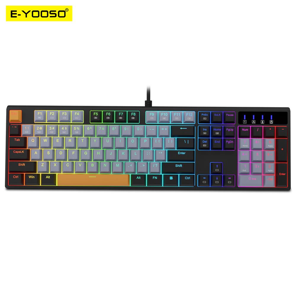 Gaming Keyboard E Yooso - E-YOOSO Z14 RGB USB Mechanical Gaming