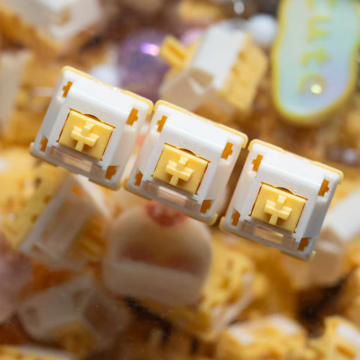 Gaming Keyboard Thocky - Milk Dragon V2 QVQ N2 Switch