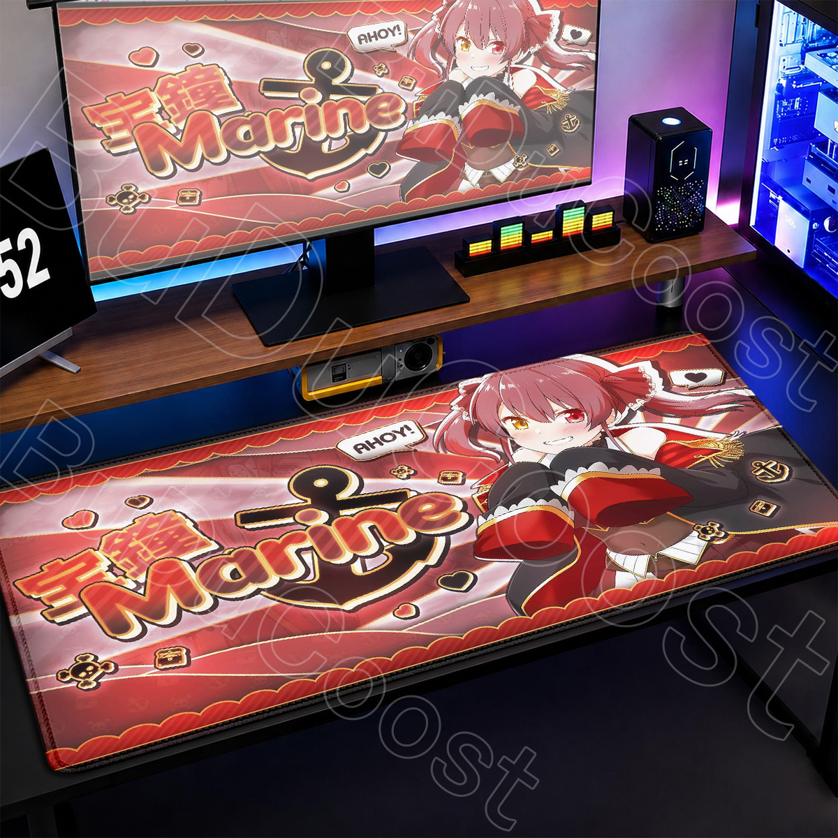 Gaming Keyboard Typewriter - Hololive Cute Girl Houshou Marine XXL