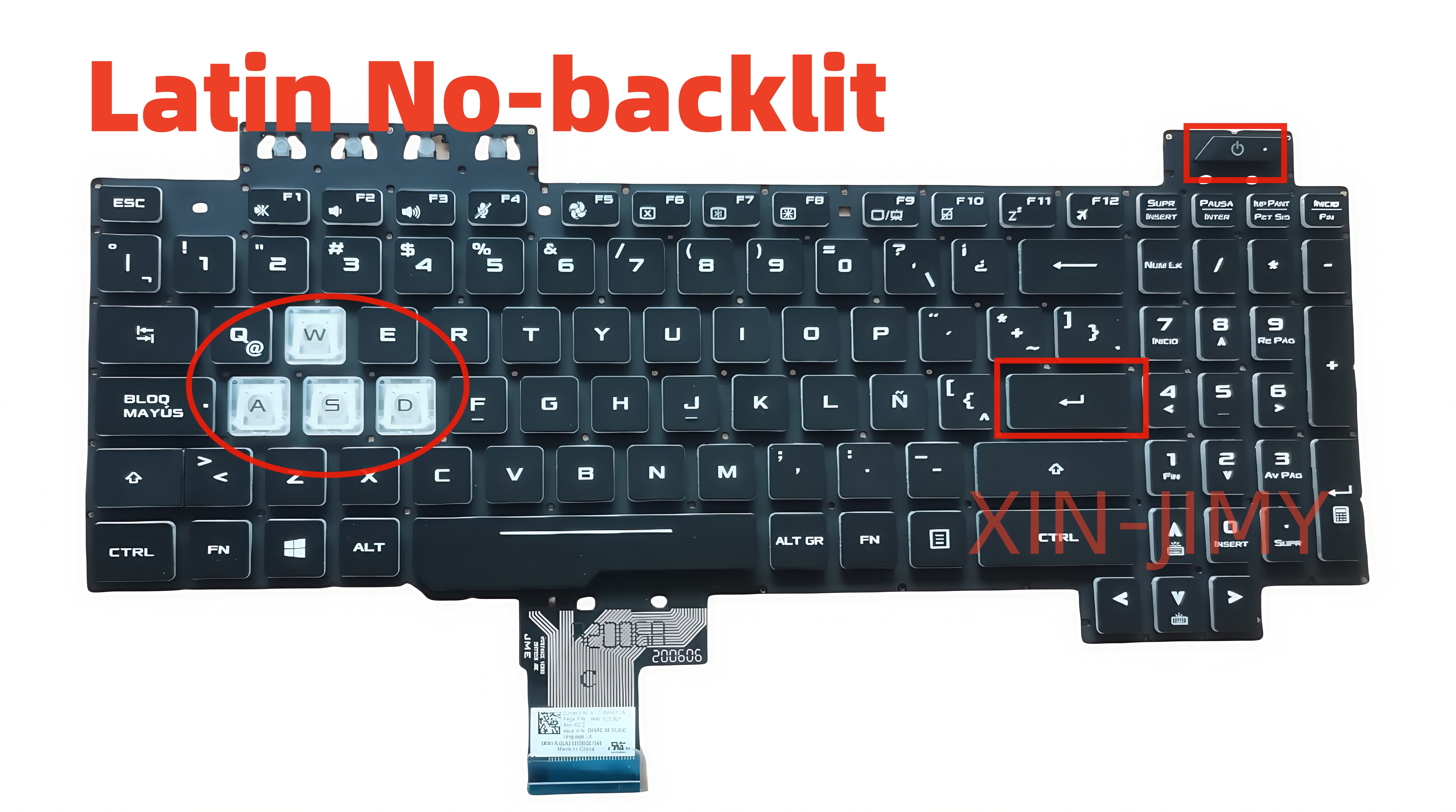 Keyboard Gaming Black - Latin black Laptop keyboard For Asus