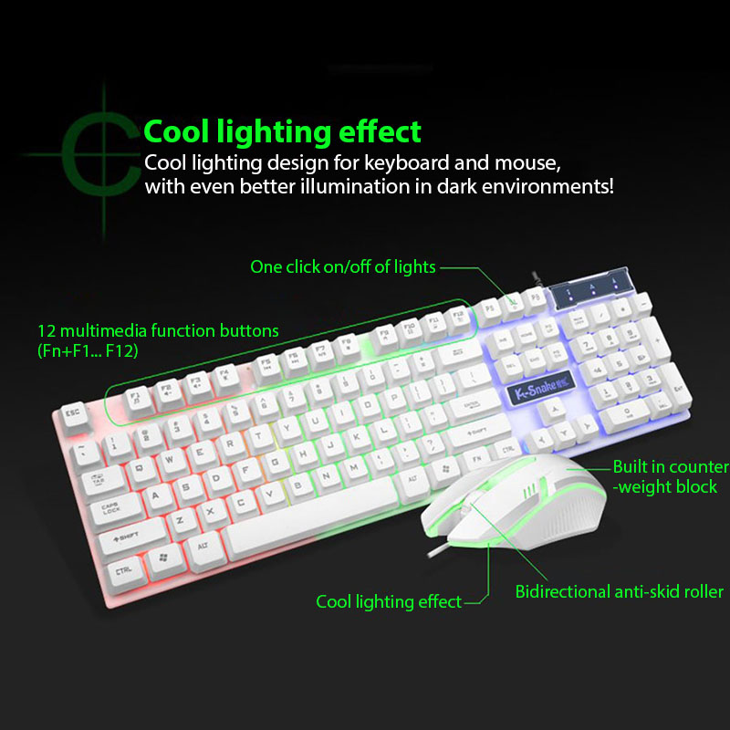 KM320 Keyboard And Mouse Set W - Gaming Keyboard Bundle 评论和价格