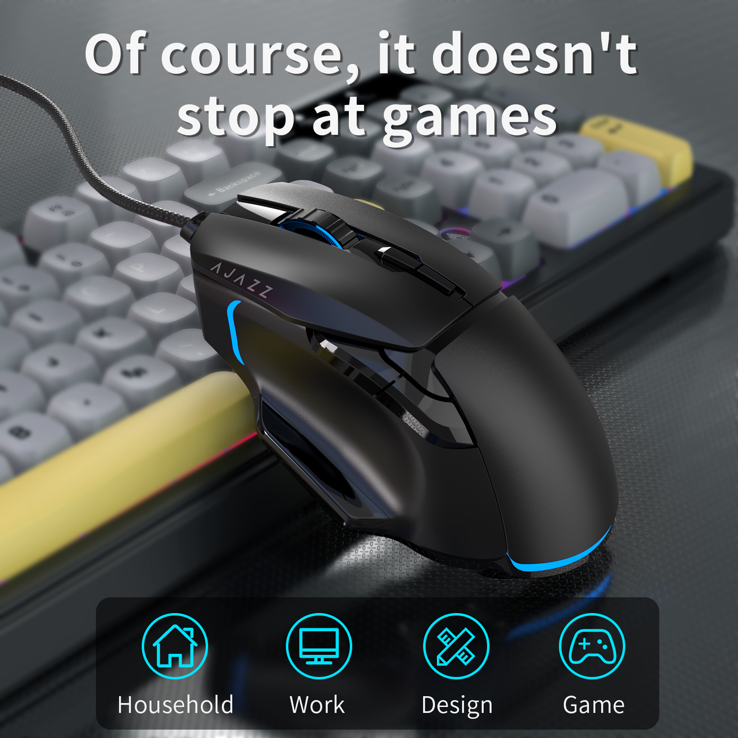 AJAZZ AT120 Bundle: Gaming Key - Gaming Keyboard Mouse Set 评论和价格