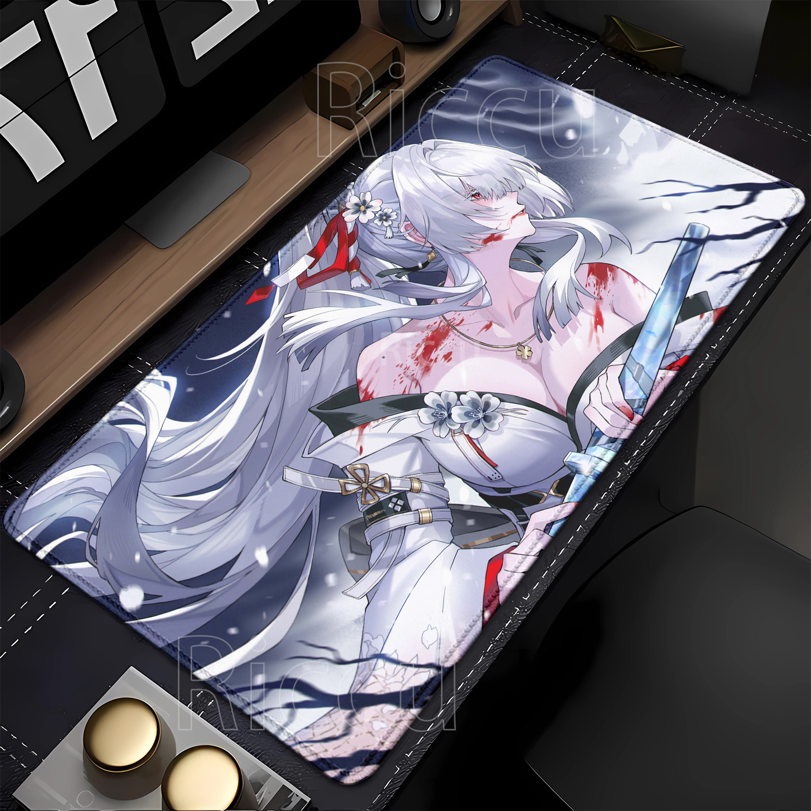 400x900mm Mousepad Hiyuki Wuth - Gaming Keyboard Typewriter 评论和价格