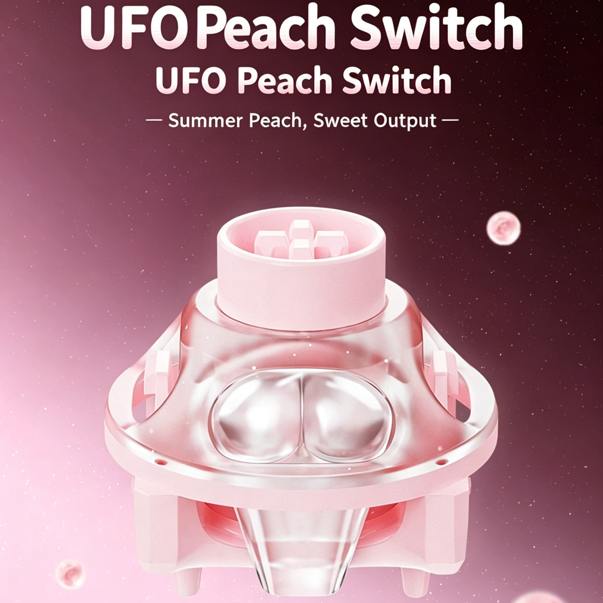 UFO Peach Pink Magnetic Switch - Gaming Keyboard Thocky 评论和价格