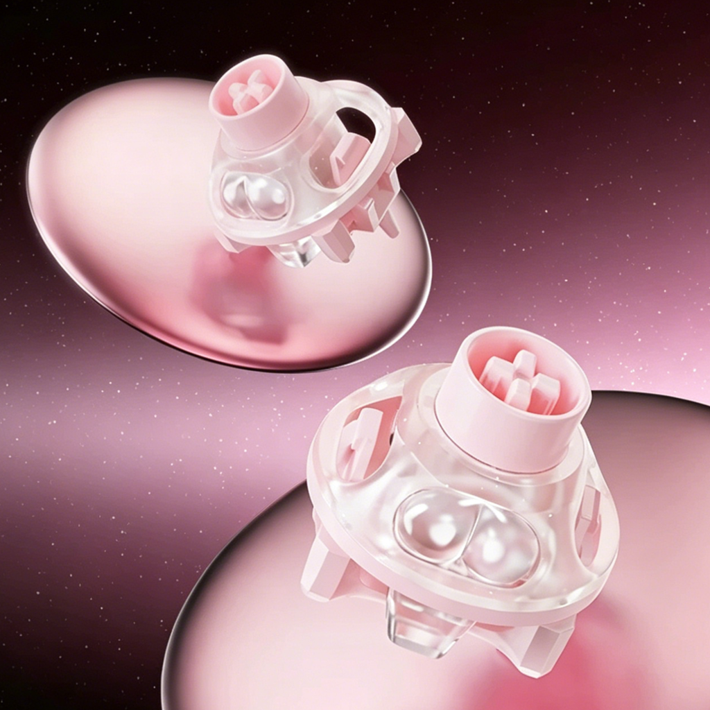 UFO Peach Pink Magnetic Switch - Gaming Keyboard Thocky 评论和价格