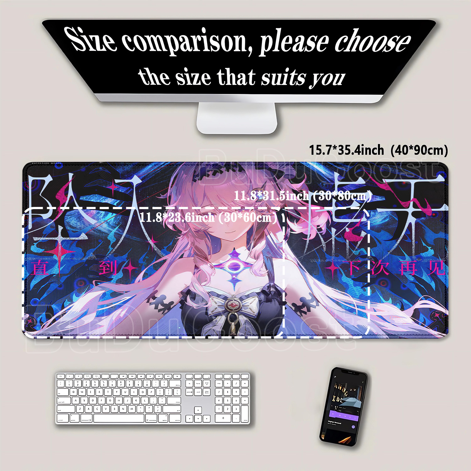 Kawaii Anime Girl Denia Wuther - Gaming Keyboard Typewriter 评论和价格