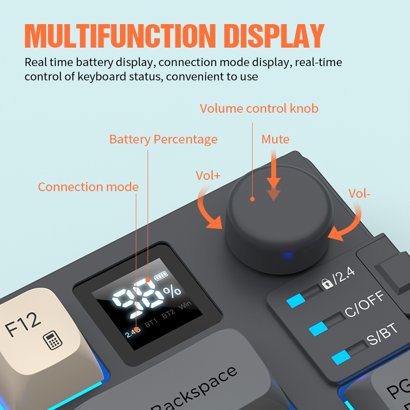 New Dual-Mode 80 Keys Wireless - Gaming Keyboard Mouse Set 评论和价格
