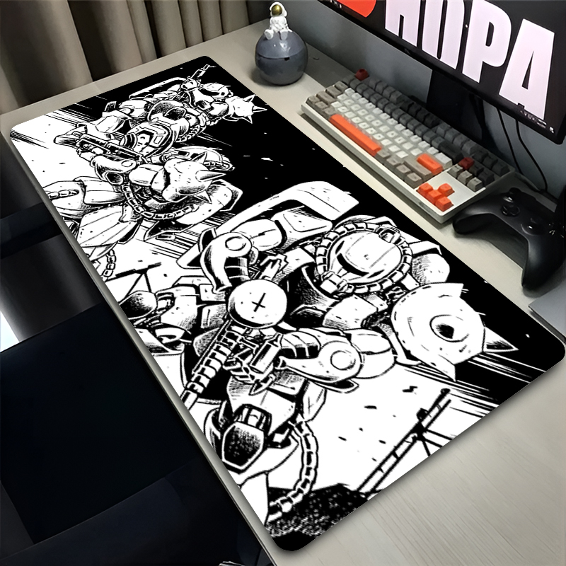 Black and white Mouse Pad Game - Keyboard Gaming Black 评论和价格
