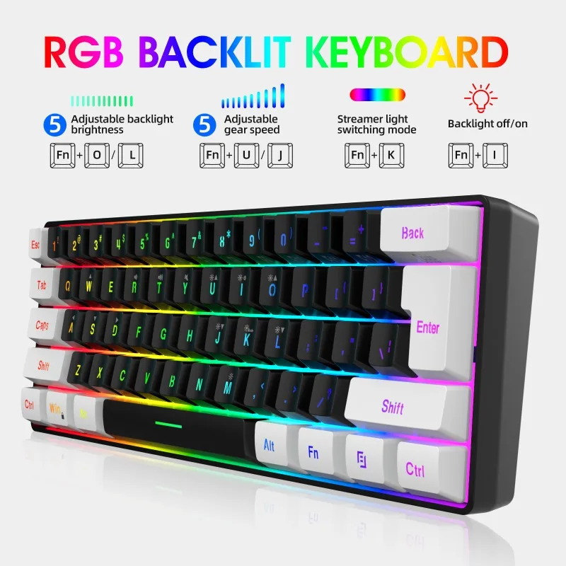 Keyboard and mouse 60% compute - Gaming Keyboard Bundle 评论和价格