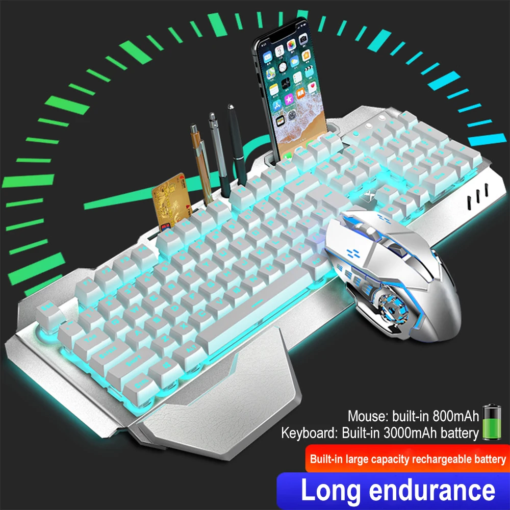 K680 Rechargeable 2.4G wireles - Gaming Keyboard Bundle 评论和价格