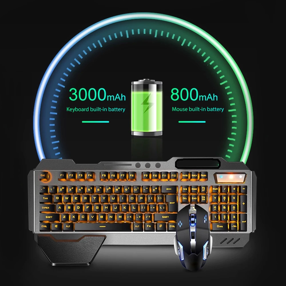 K680 Rechargeable 2.4G wireles - Gaming Keyboard Bundle 评论和价格