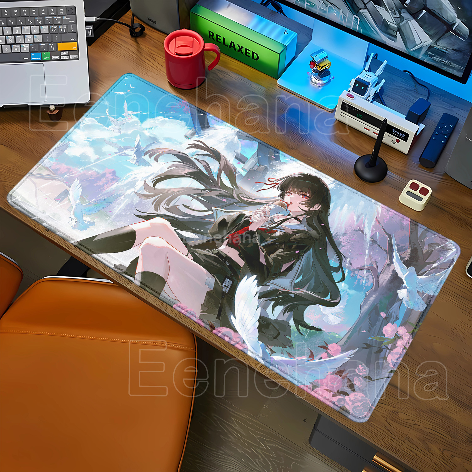 Mousepad Chisa New Role Kawaii - Gaming Keyboard Typewriter 评论和价格