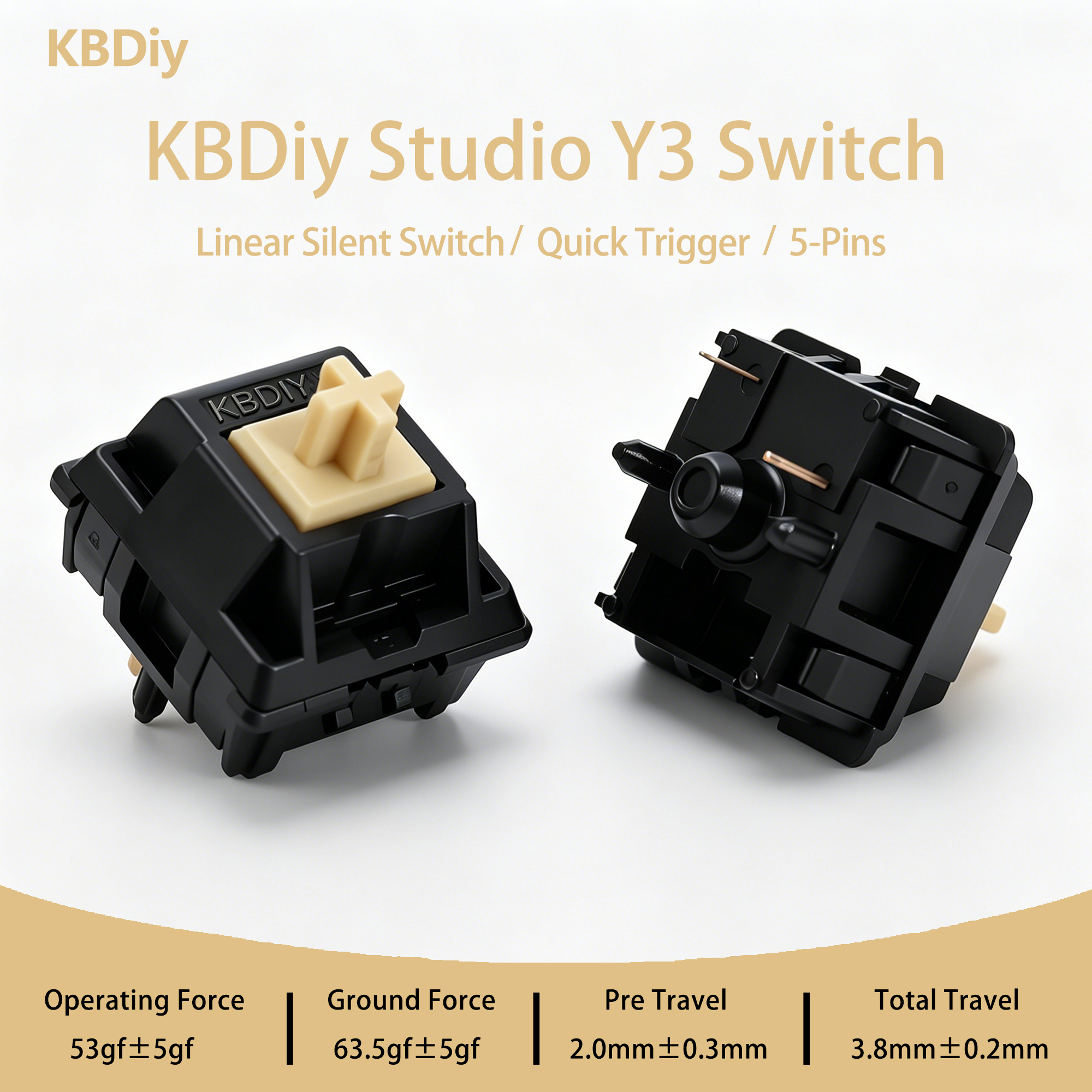 KBDiy Y3 Silent Switch Linear  - Keyboard Lube Kit 评论和价格