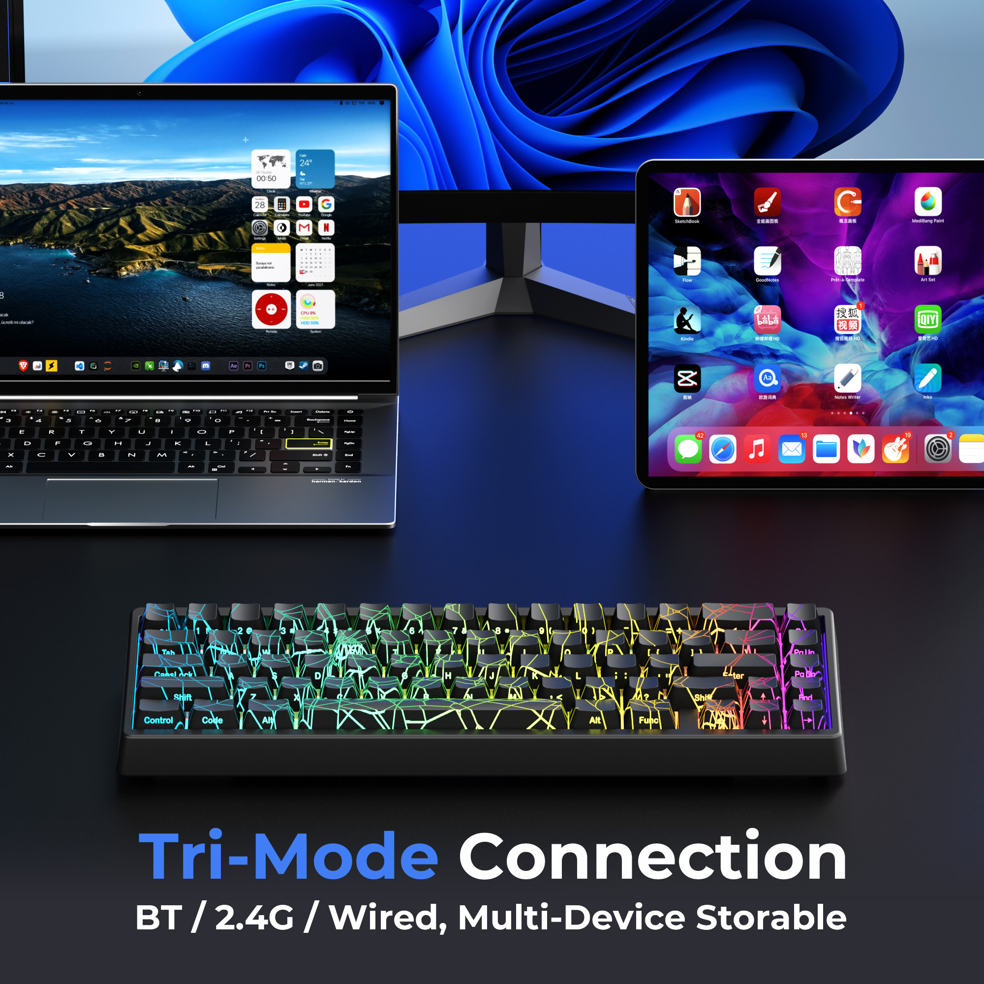 XVX M67 60% Percent Keyboard W - Gaming Keyboard Thocky 评论和价格