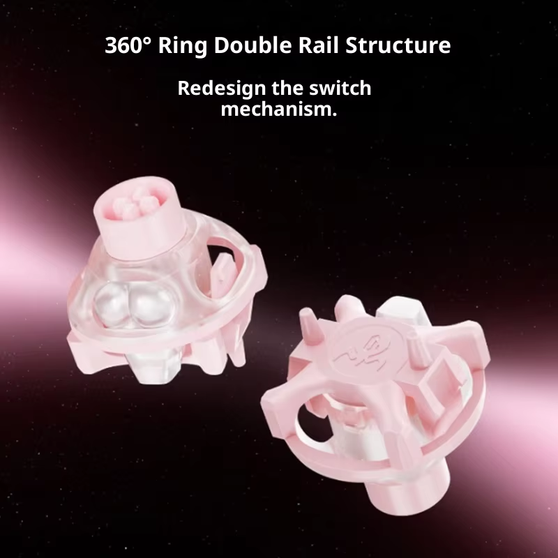 UFO Peach Pink Magnetic Switch - Gaming Keyboard Thocky 评论和价格