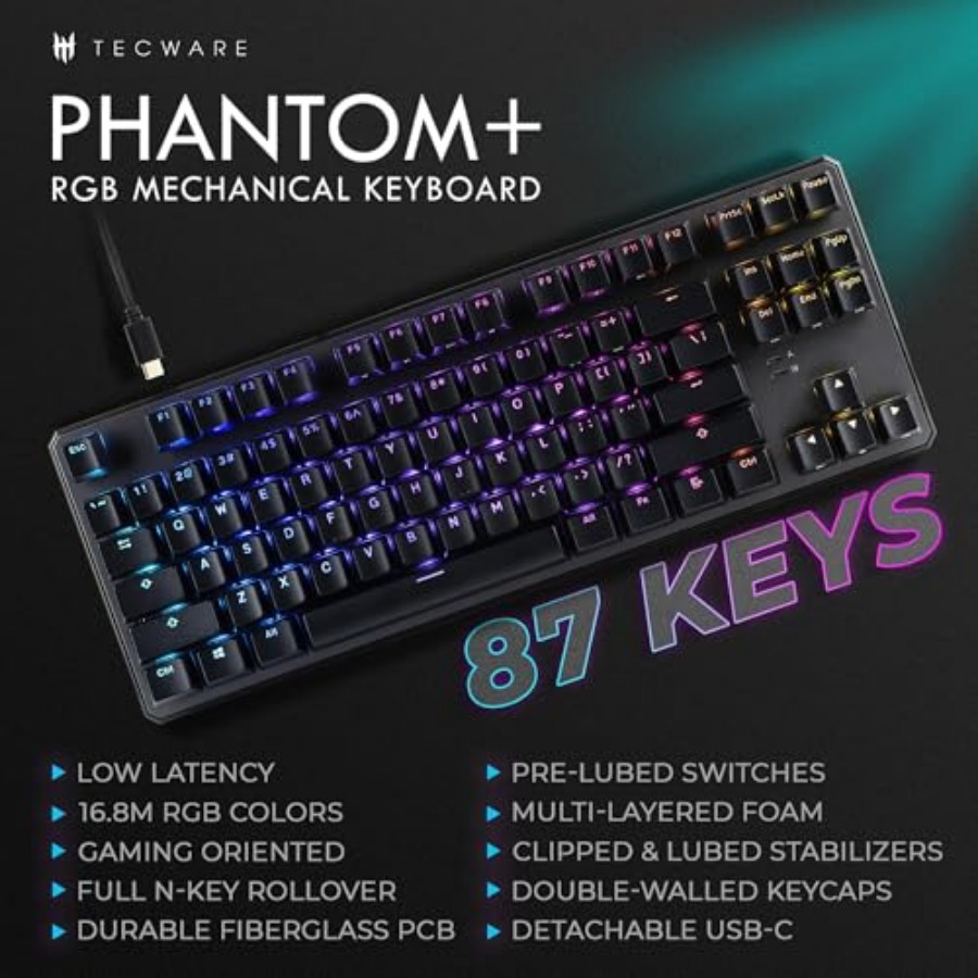 Phantom+ 87 Mechanical Gaming  - Gaming Keyboard Thocky 评论和价格