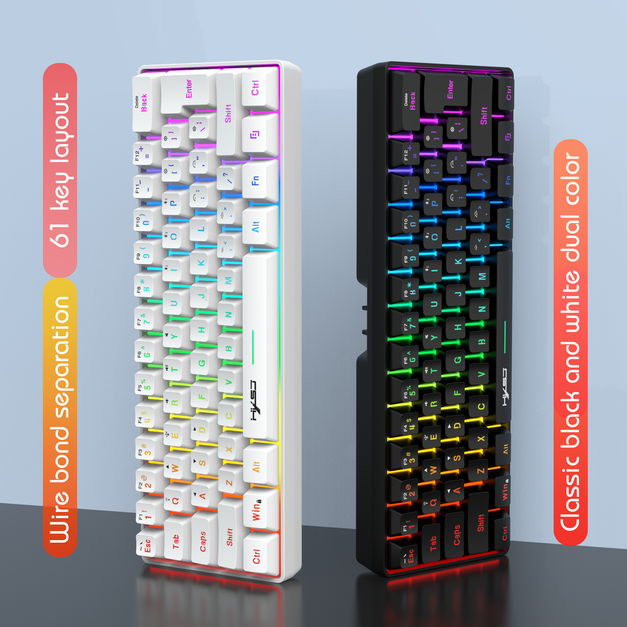 HXSJ L500 Tri mode wired wirel - Gaming Keyboard Bundle 评论和价格