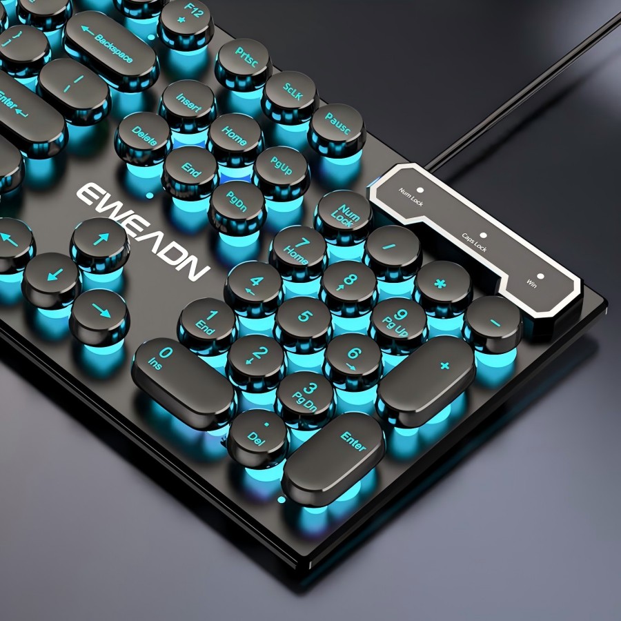 EWEADN Typewriter Gaming Keybo - Gaming Keyboard Typewriter 评论和价格