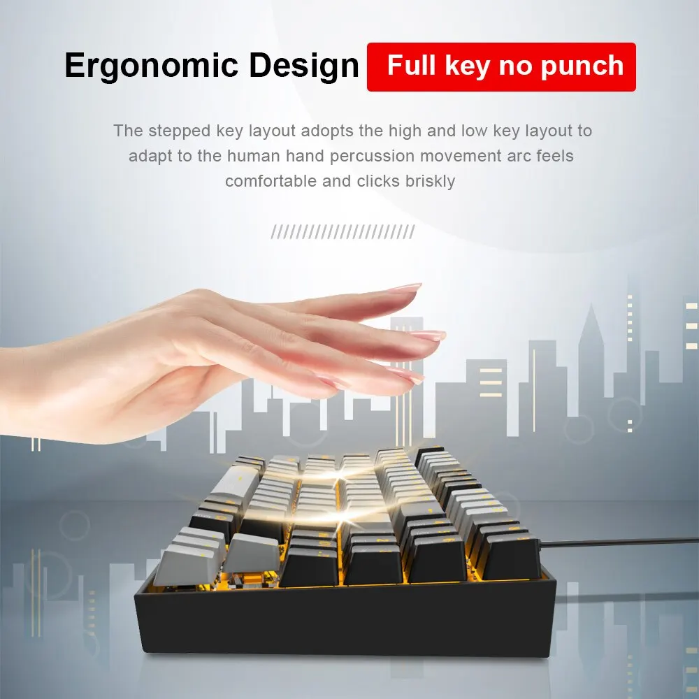 E-YOOSO Z13 USB Mechanical Gam - Gaming Keyboard E Yooso 评论和价格