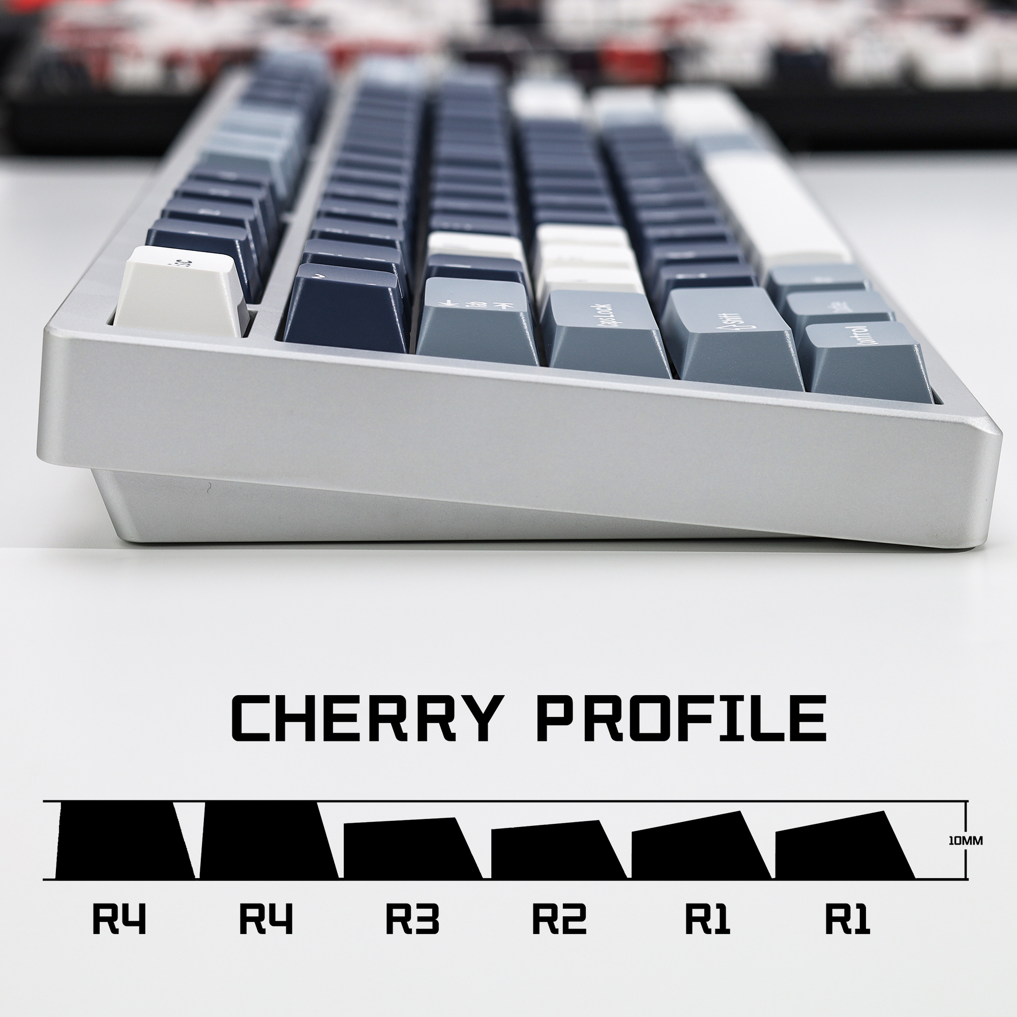 KBDiy Fishing Keycaps ISO PBT  - Gaming Keyboard Typewriter 评论和价格