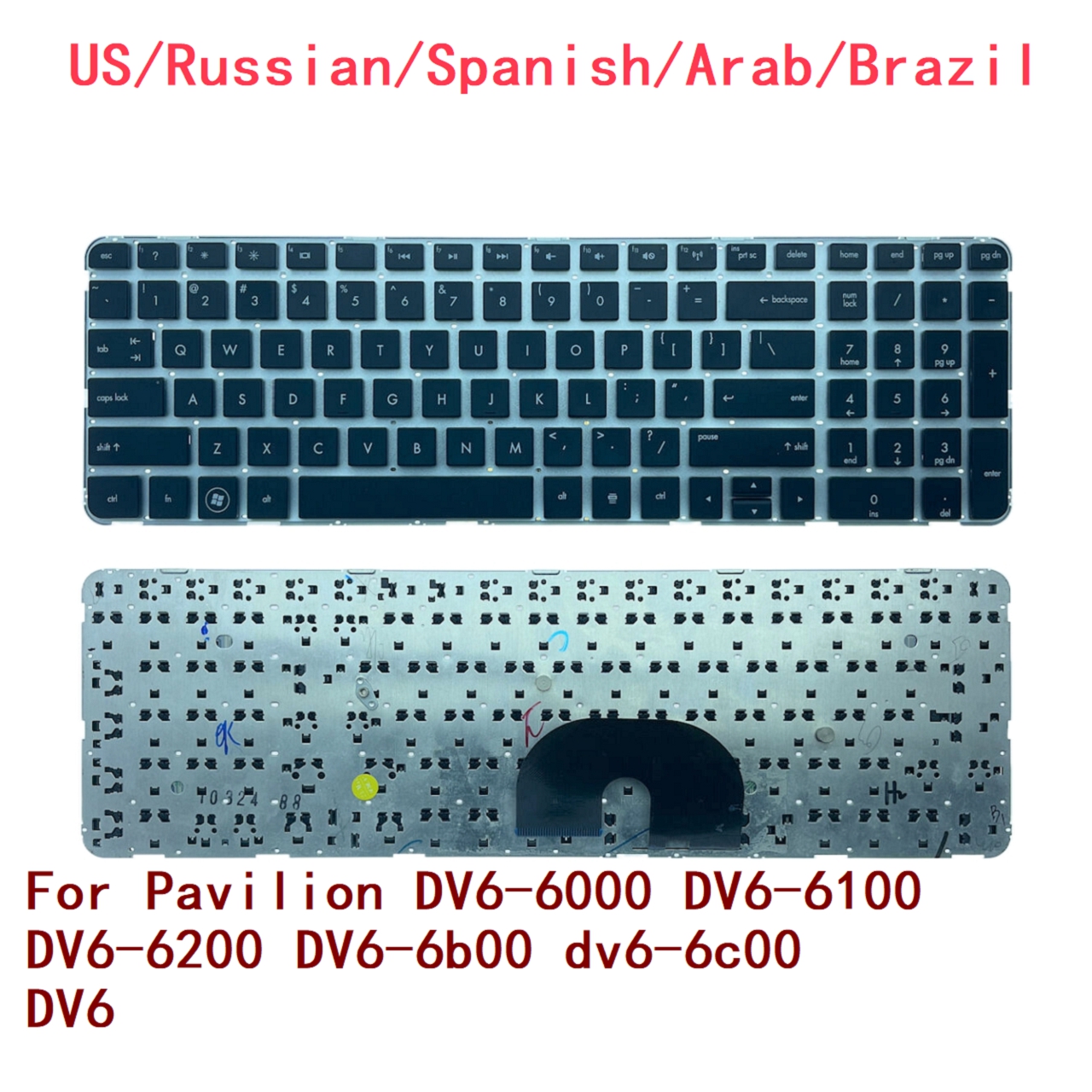 New US Russian Spanish Arab Br - Gaming Keyboard Hp 评论和价格