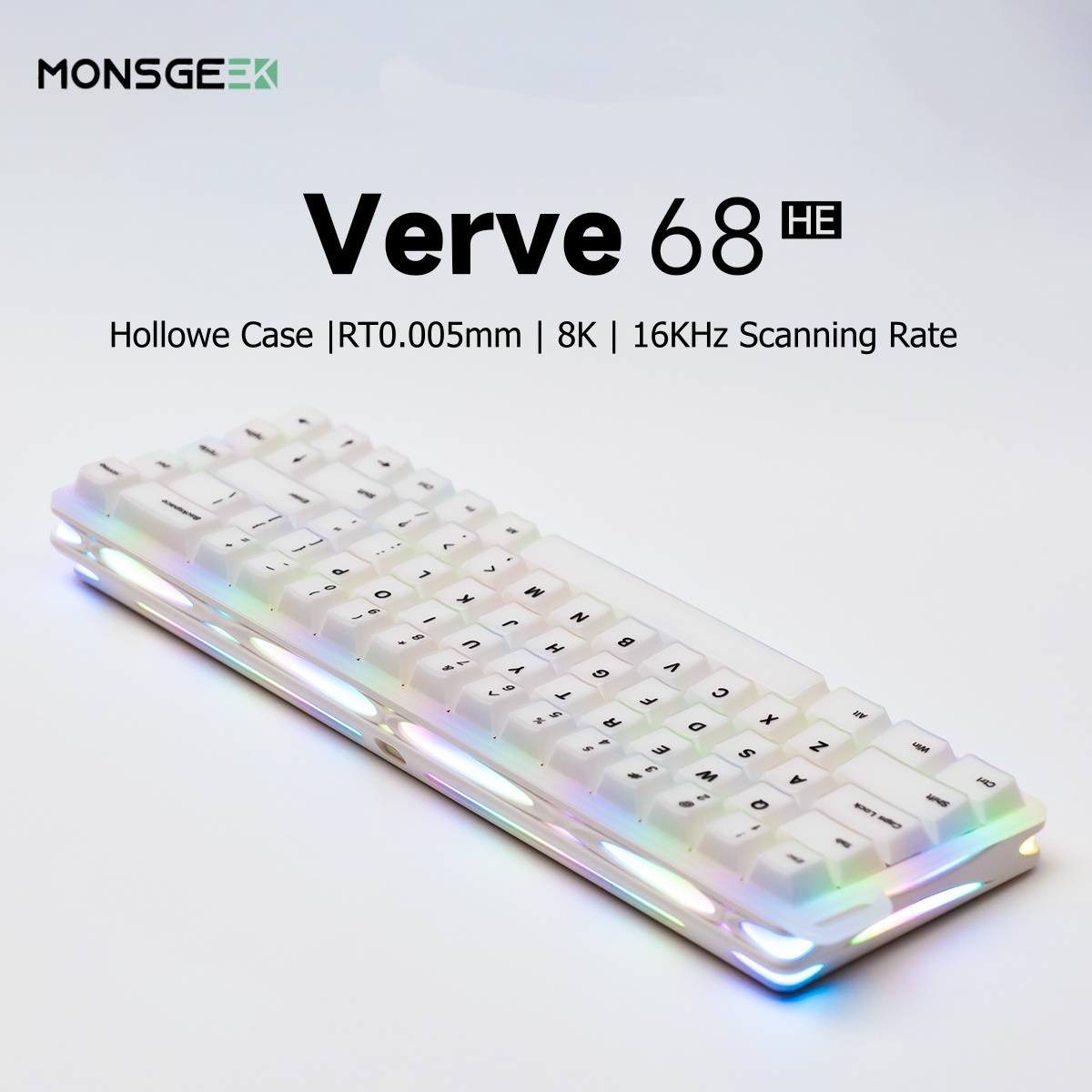 AKKO X MonsGeek Verve 68 HE Ke - Gaming Keyboard Typewriter 评论和价格