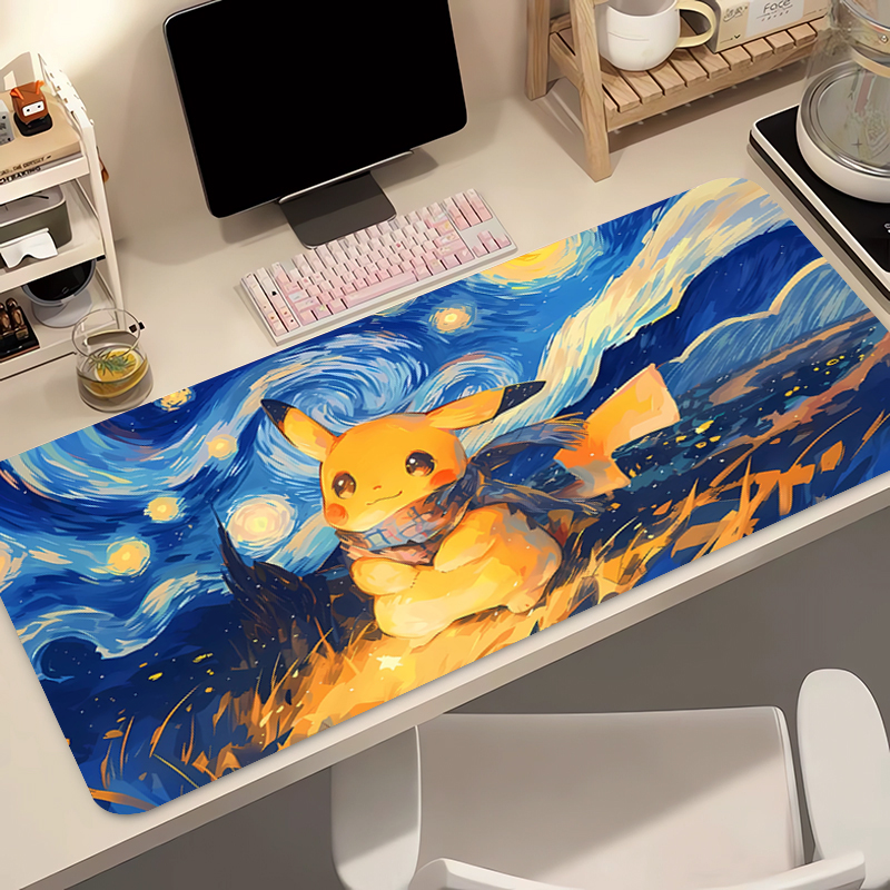 Anime Mouse Pad 90x40cm Pokemo - Gaming Keyboard Typewriter 评论和价格