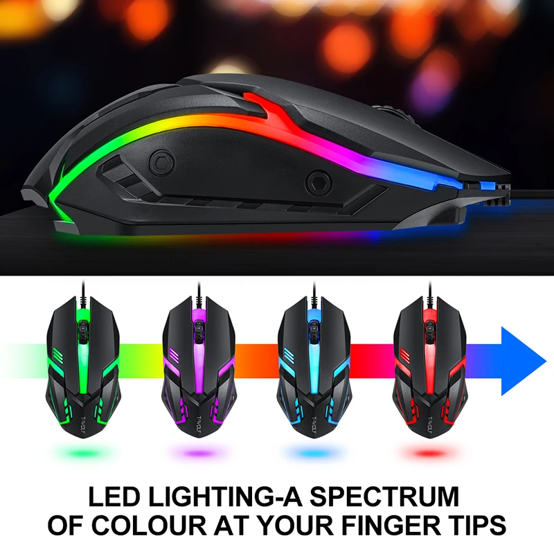 T-WOLF Game Four Piece TF800 I - Gaming Keyboard Mouse Set 评论和价格