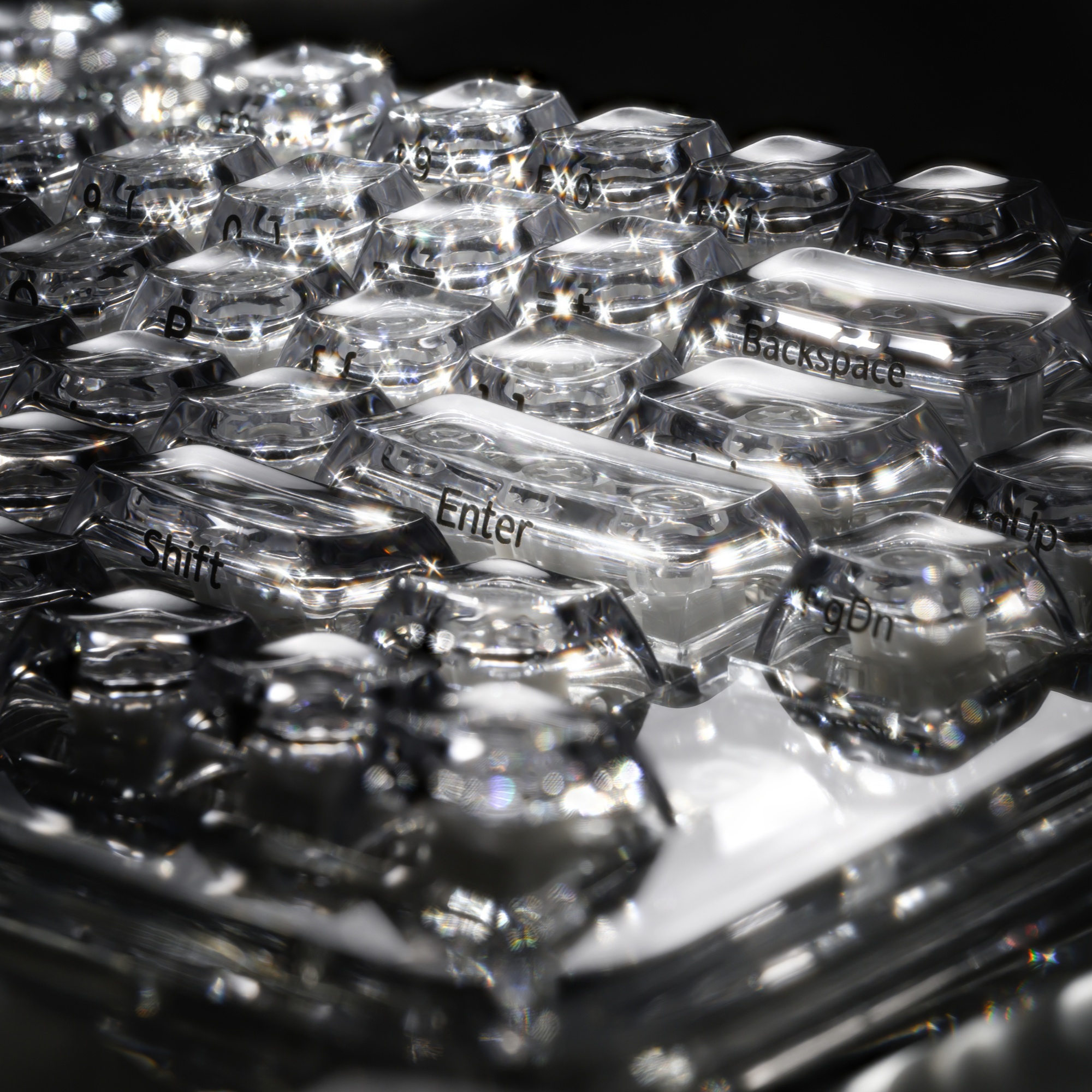 XVX Crystal Transparent SA Pro - Gaming Keyboard Typewriter 评论和价格