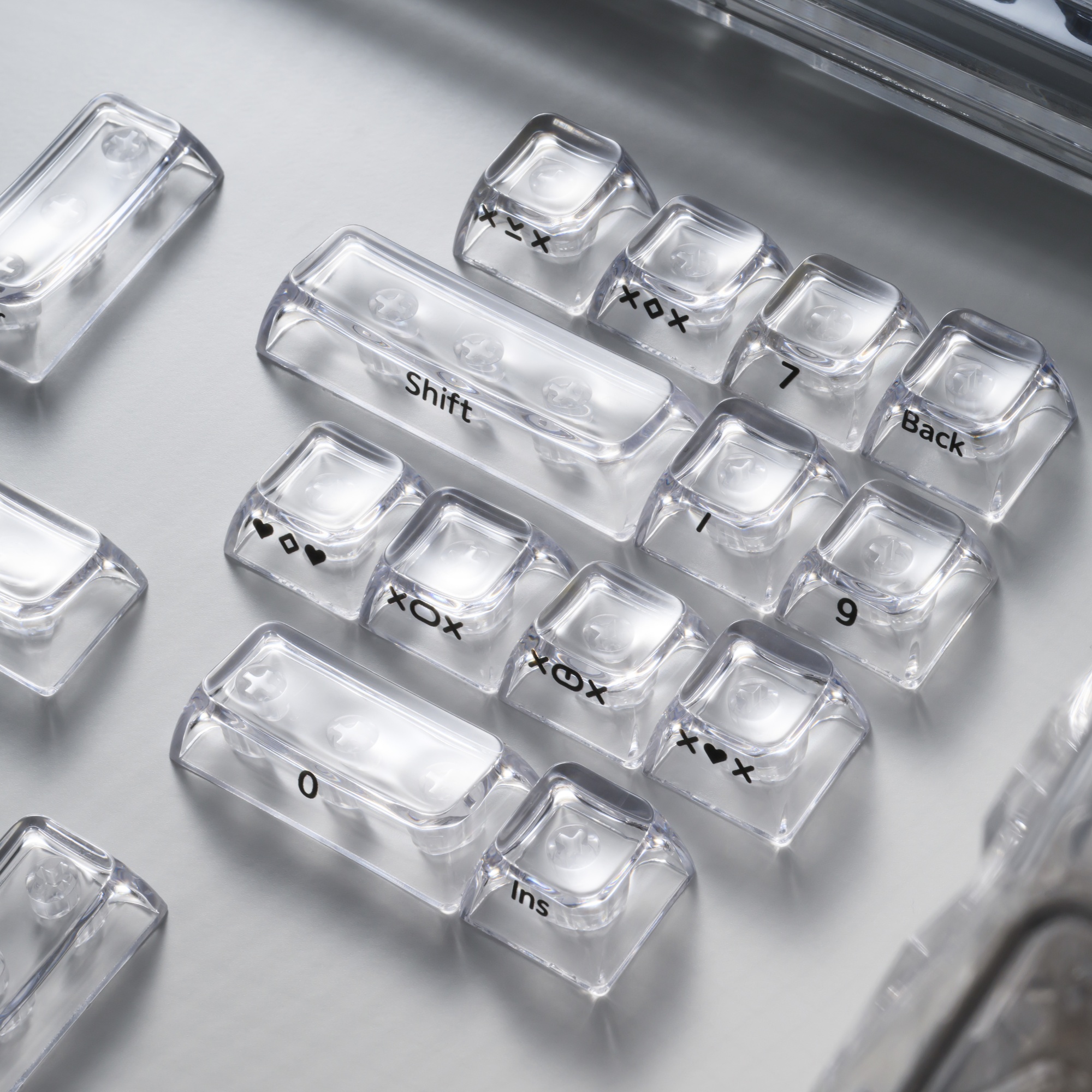 XVX Crystal Transparent SA Pro - Gaming Keyboard Typewriter 评论和价格