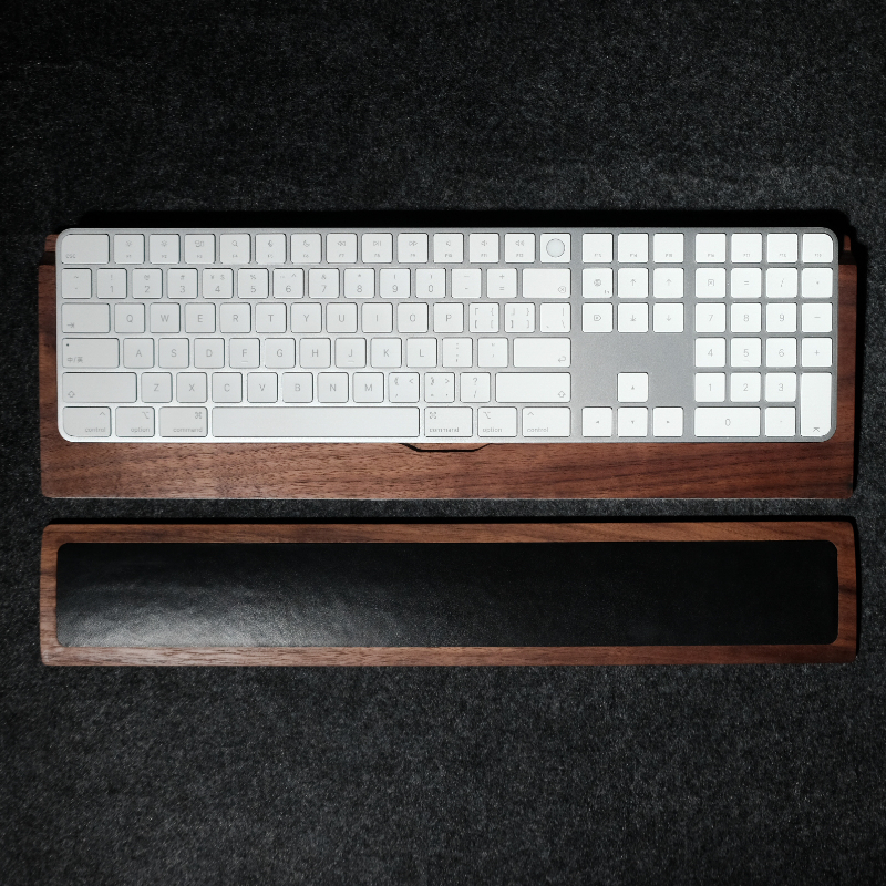 Woody Cowhide Palm Rest for Me - Keyboard Gaming Black 评论和价格