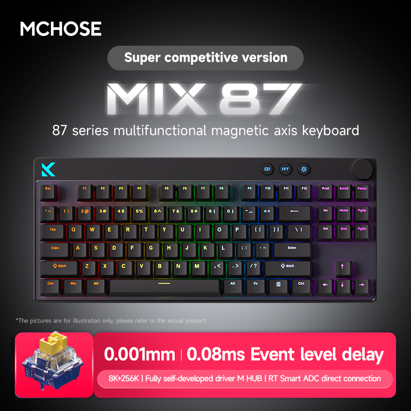 MCHOSE MIX87 Magnetic Axis Key - Gaming Keyboard Expensive 评论和价格