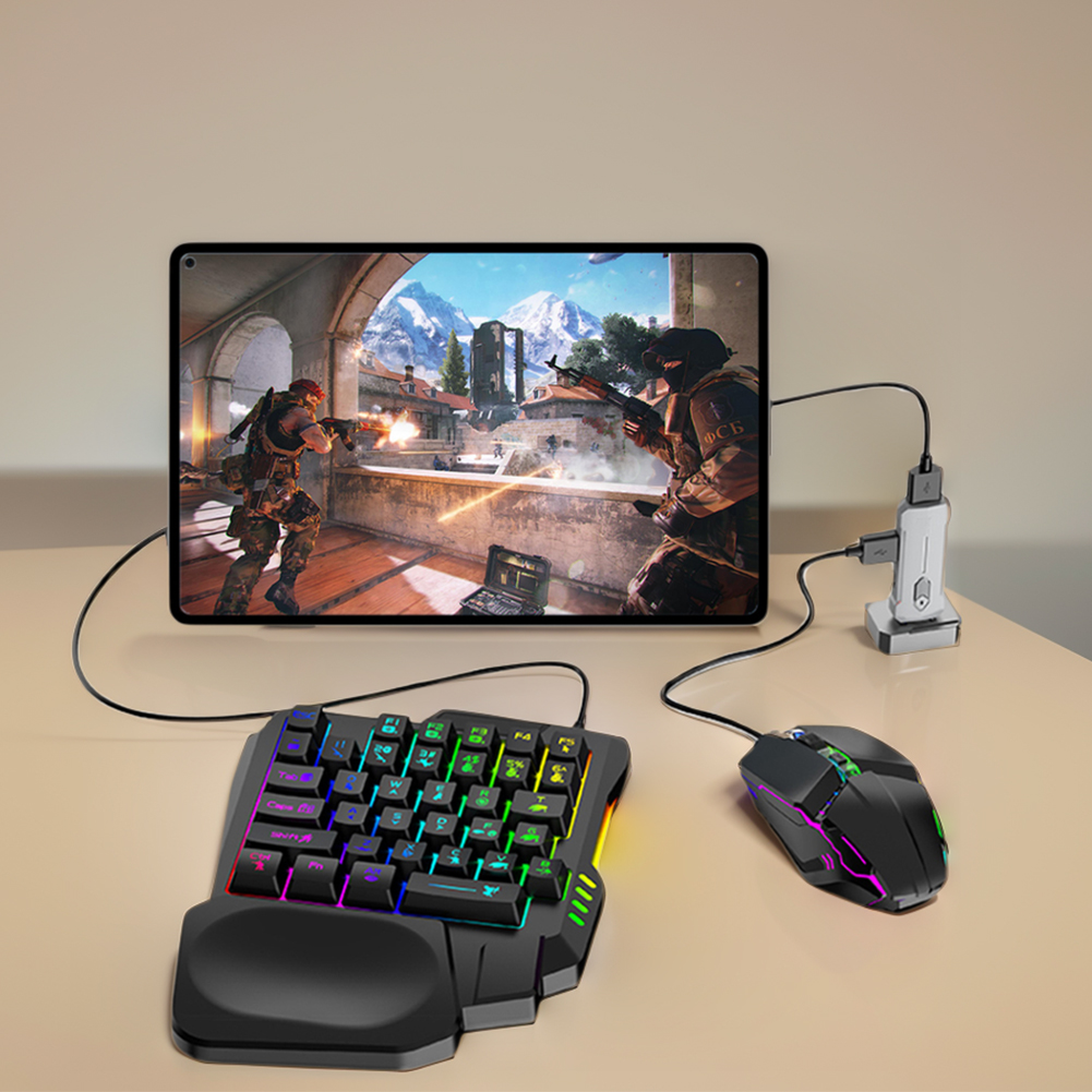 5 in 1 Mobile Game Converter K - Gaming Keyboard And Mouse Mobile 评论和价格