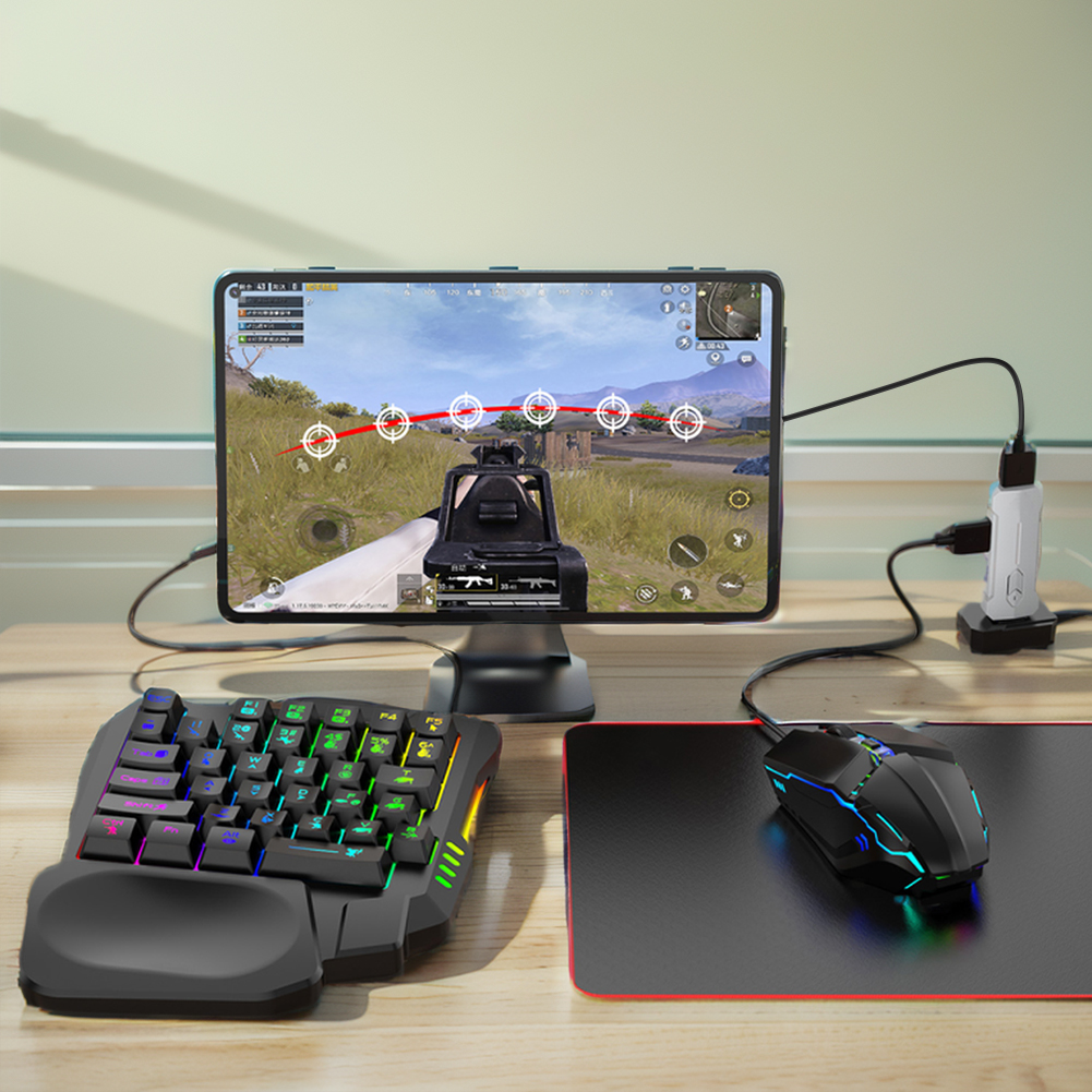 5 in 1 Mobile Game Converter K - Gaming Keyboard And Mouse Mobile 评论和价格