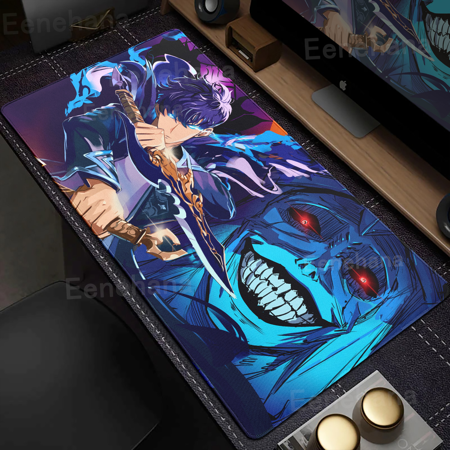Anime Solo Leveling Mouse Pad  - Gaming Keyboard Corsair 评论和价格
