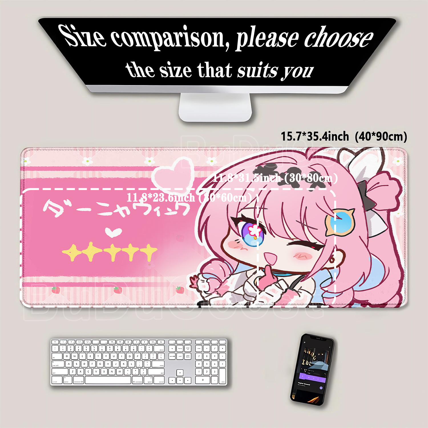 Gaming Mousepad Denia Wutherin - Gaming Keyboard Typewriter 评论和价格