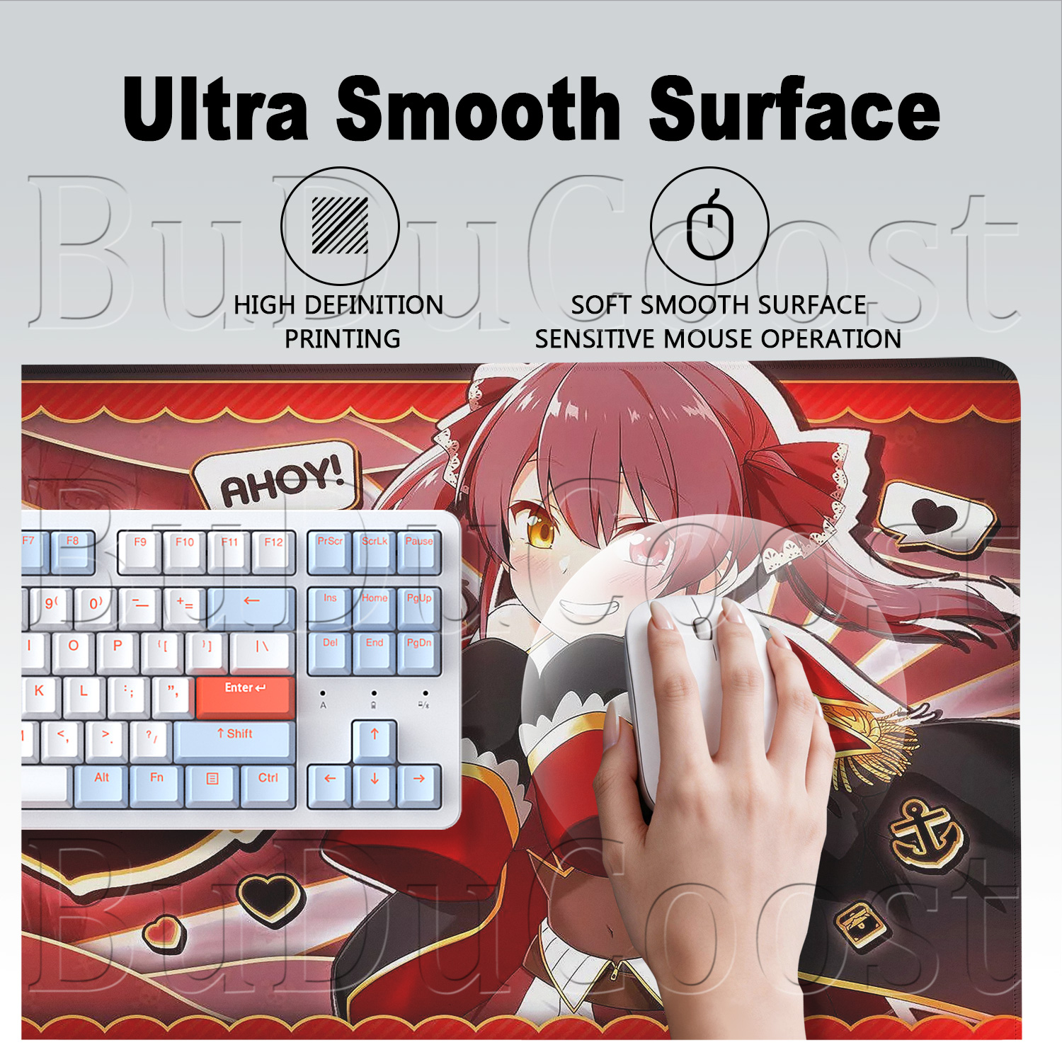 Hololive Cute Girl Houshou Mar - Gaming Keyboard Typewriter 评论和价格