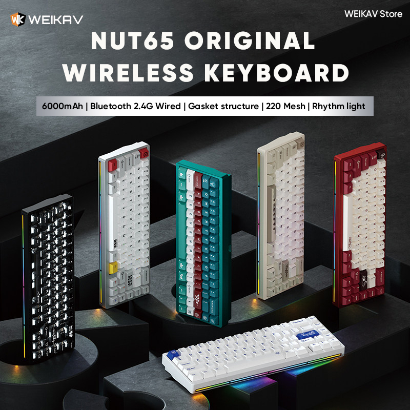 WEIKAV NUT65 Wireless Gaming A - Gaming Keyboard Bundle 评论和价格