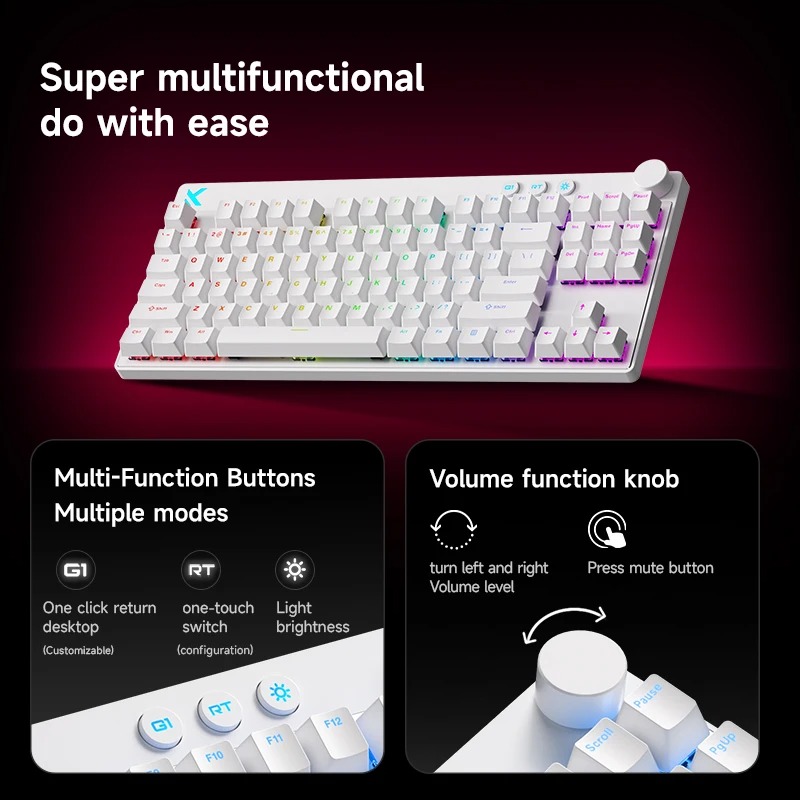 MCHOSE MIX87 Multifunctional m - Gaming Keyboard Expensive 评论和价格