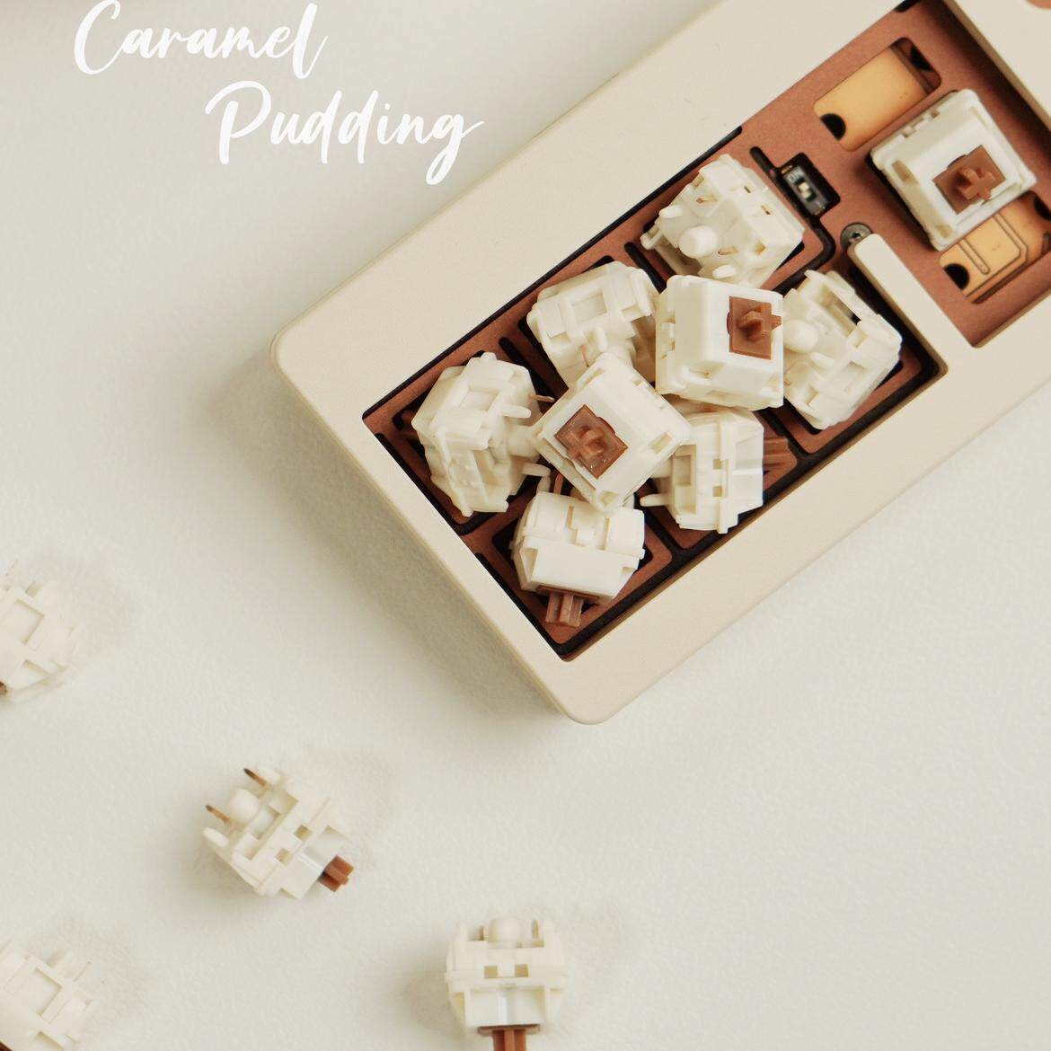 HMX Caramel Pudding V2 Switch  - Gaming Keyboard Thocky 评论和价格