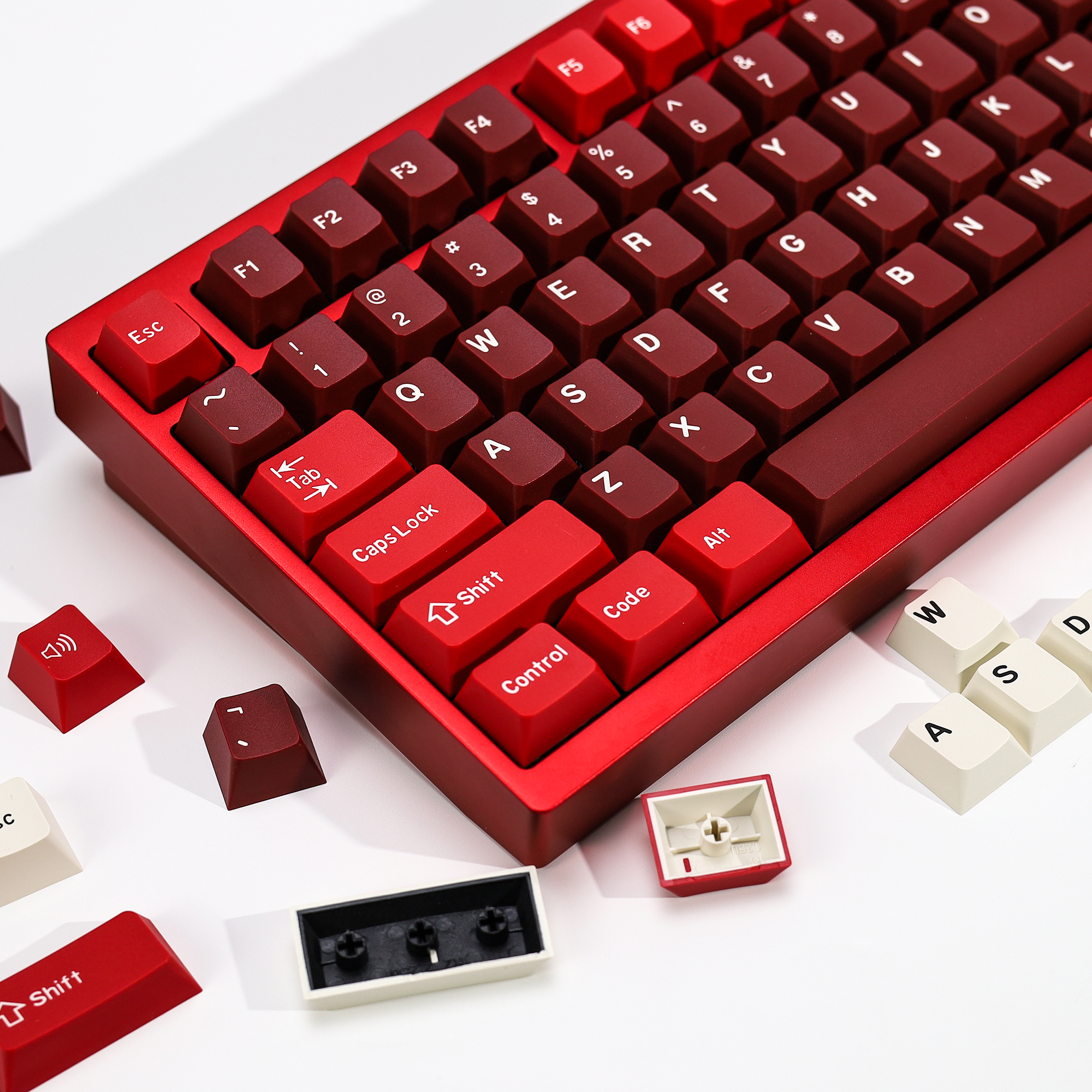 KBDiy GMK Jamon Keycap Red Ret - Gaming Keyboard Typewriter 评论和价格