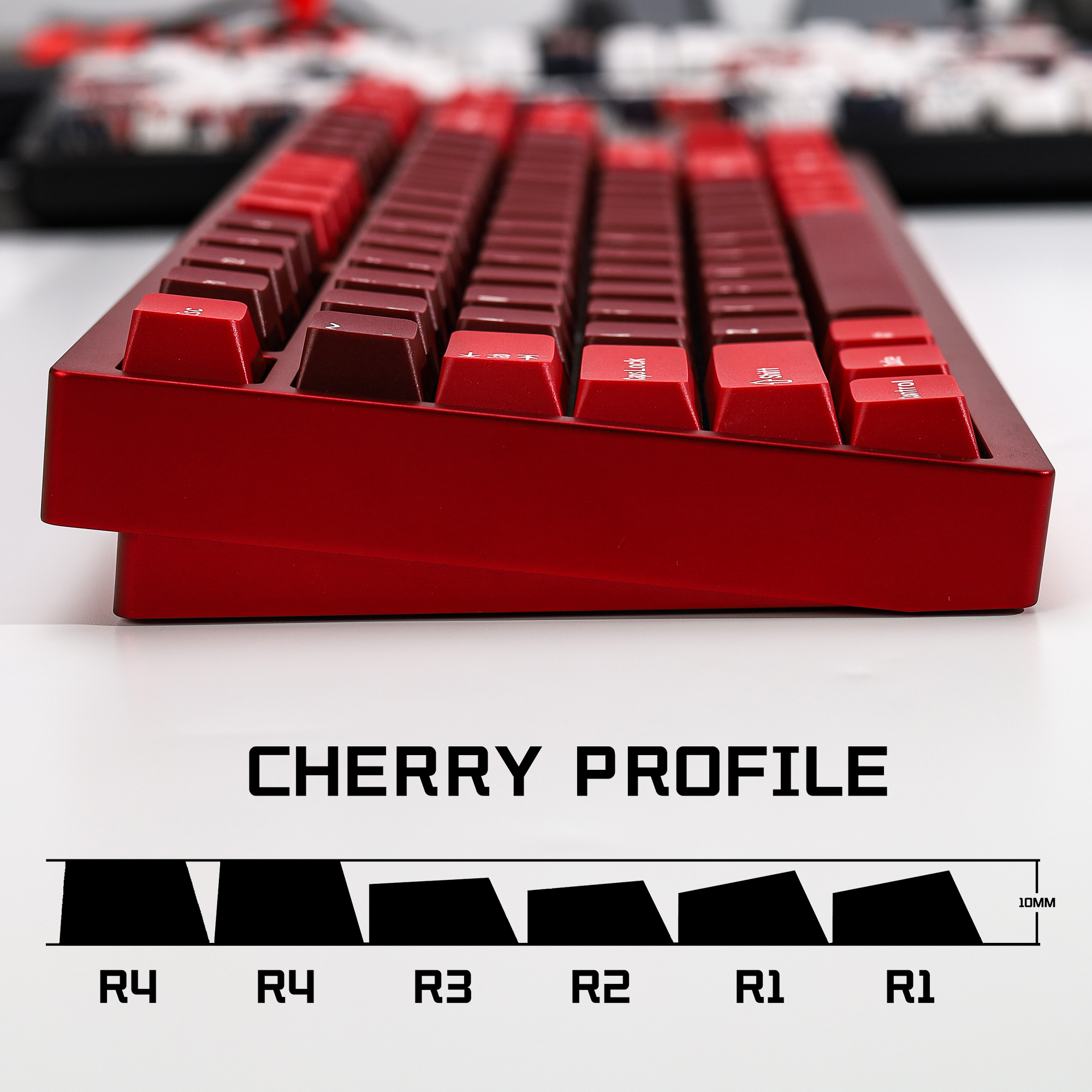KBDiy GMK Jamon Keycap Red Ret - Gaming Keyboard Typewriter 评论和价格