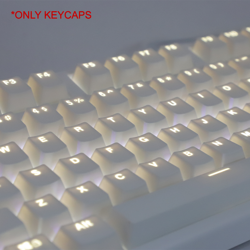 108 Keys White Keycaps ABS OEM - Gaming Keyboard Corsair 评论和价格