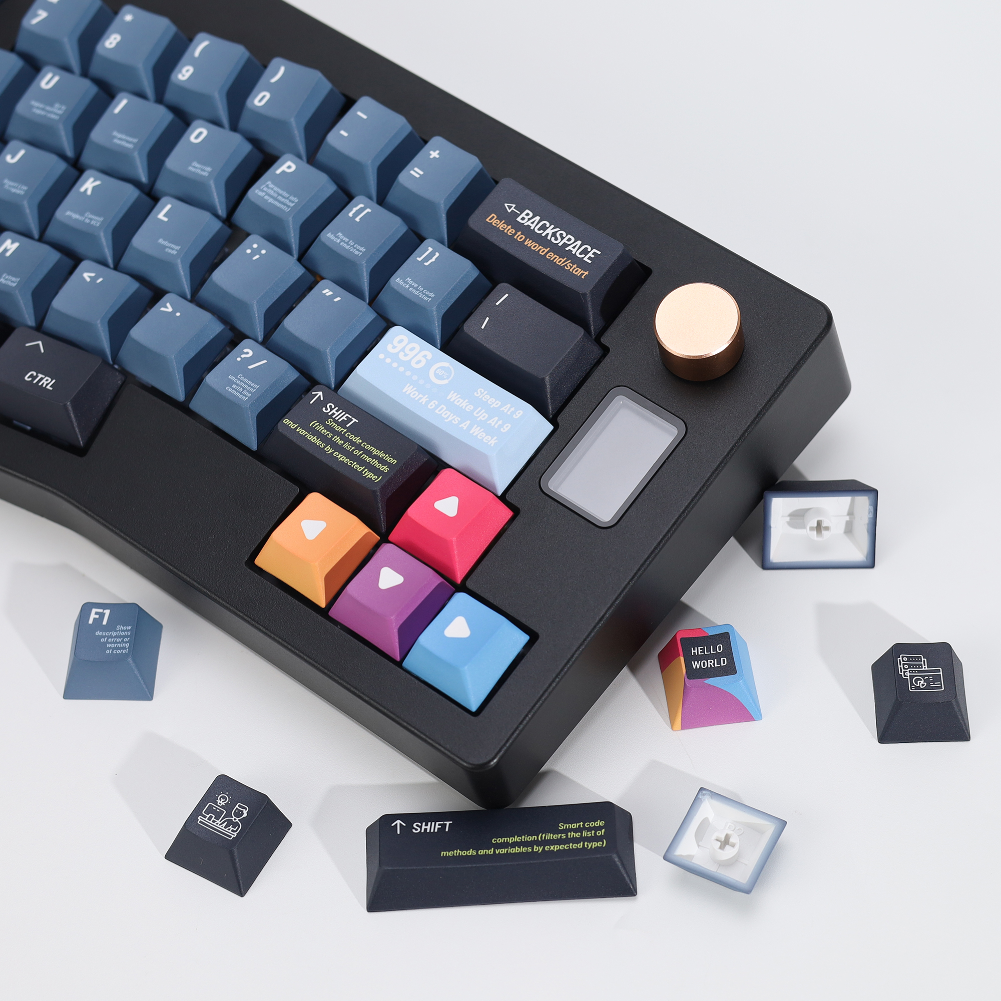 KBDiy Black Programmer Keycap  - Keyboard Gaming Black 评论和价格
