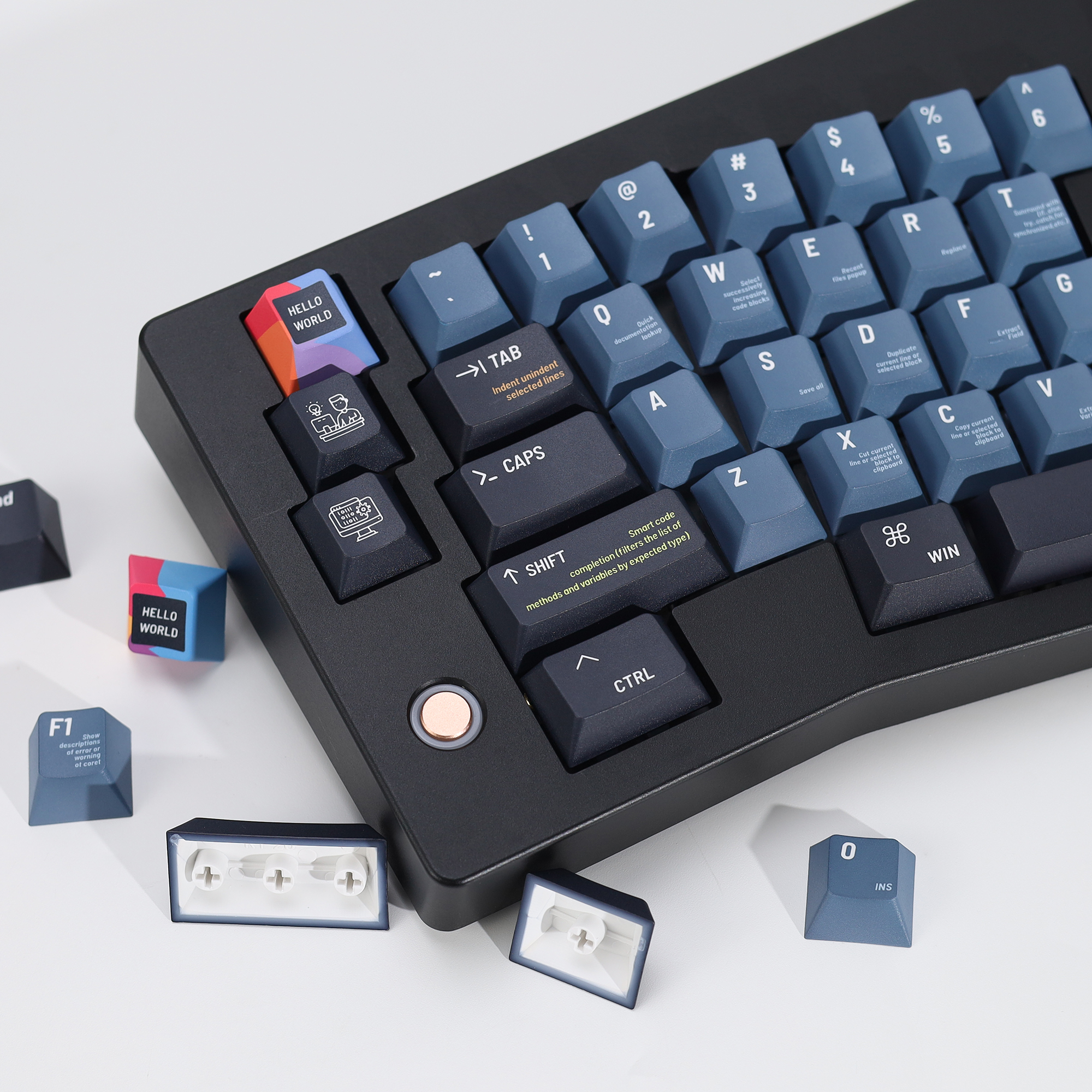 KBDiy Black Programmer Keycap  - Keyboard Gaming Black 评论和价格