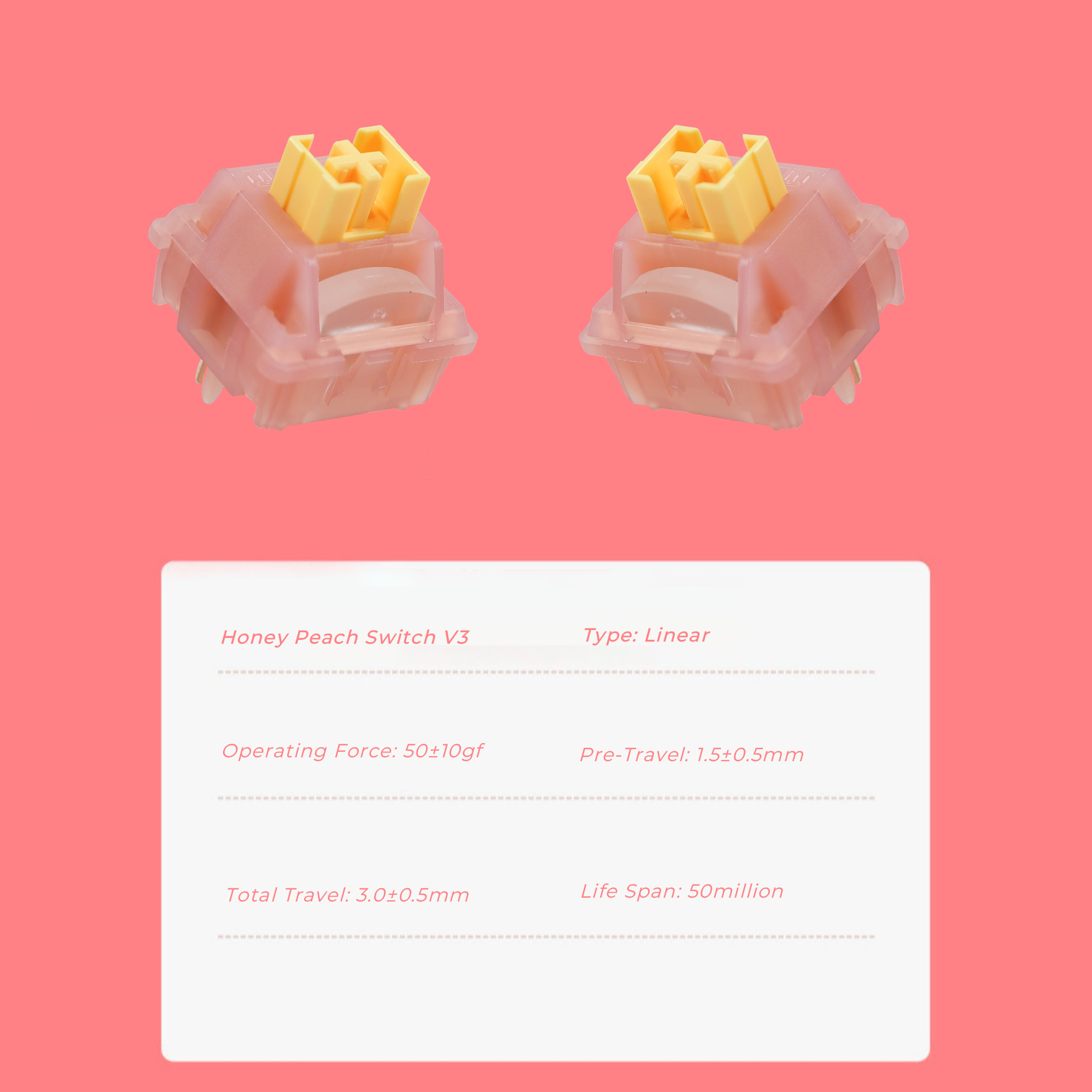 Outemu Silent Peach V3 Switch  - Keyboard Lube Kit 评论和价格