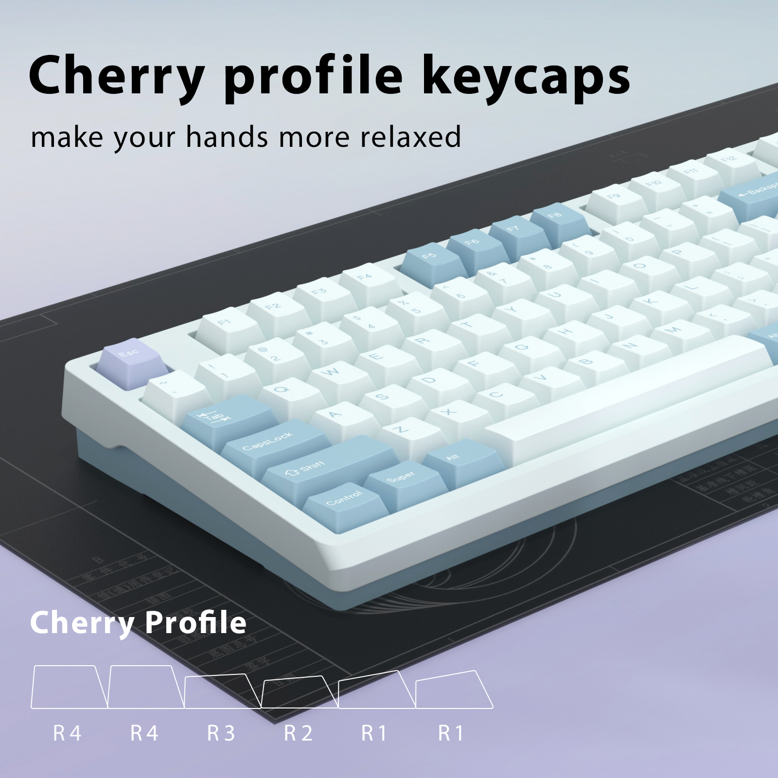 KBDiy GMK Illusion Keycap Cher - Gaming Keyboard Typewriter 评论和价格