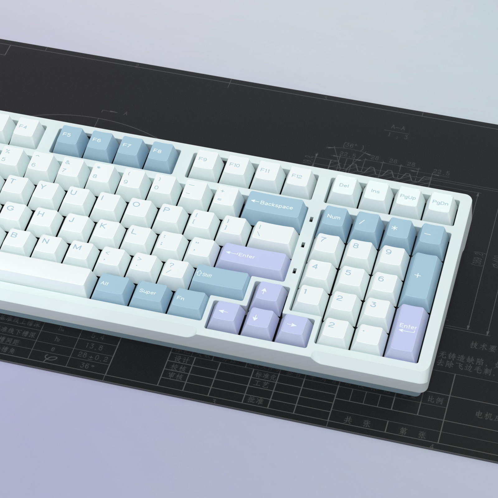 KBDiy GMK Illusion Keycap Cher - Gaming Keyboard Typewriter 评论和价格