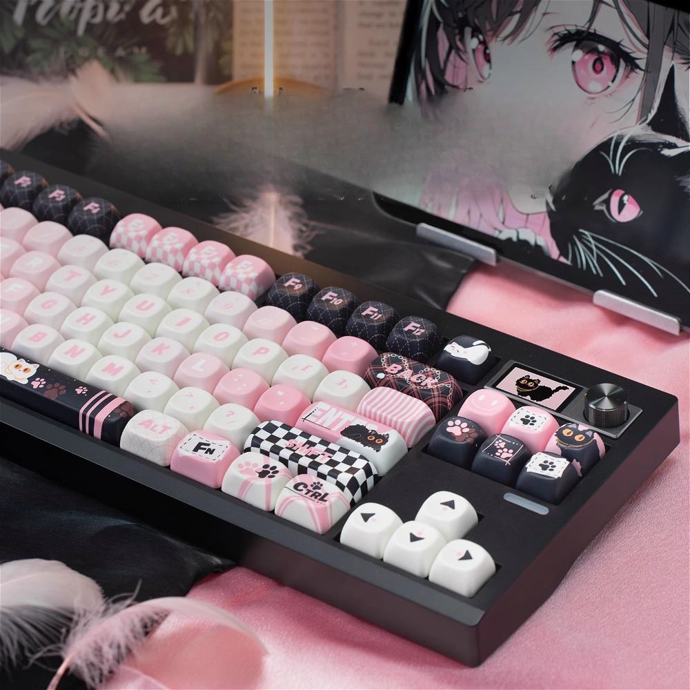 Custom MOA Profile Black Pink  - Keyboard Gaming Black 评论和价格