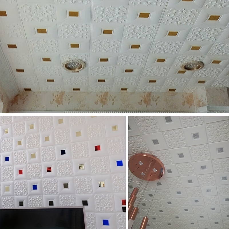 10Pcs 70x70cm Big Size Ceiling - Pe Foam Sheet 评论和价格